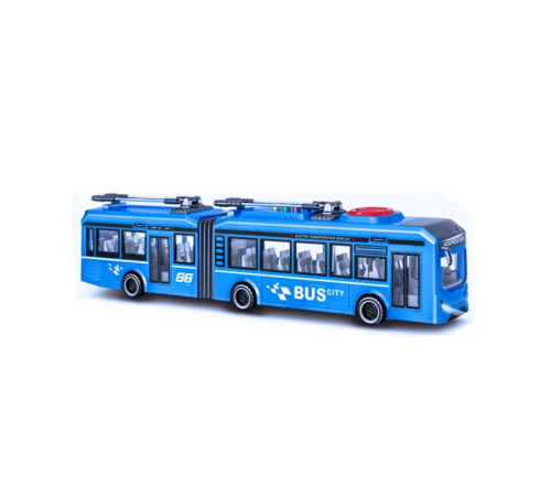 js163c autobuz alb cu frictiune, 1:16, jstoys (sunete si lumini) zja352340