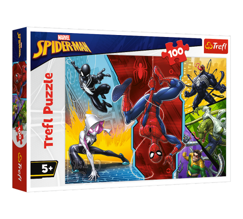  trefl 16347 puzzle "cu capul în jos. spiderman" (100 el.)