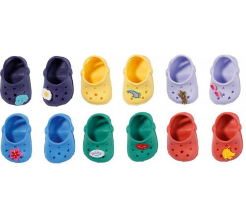 Zapf 828311 Стильные кроксы "BABY born" в асс. zapf 828311 Стильные кроксы "baby born" в асс.