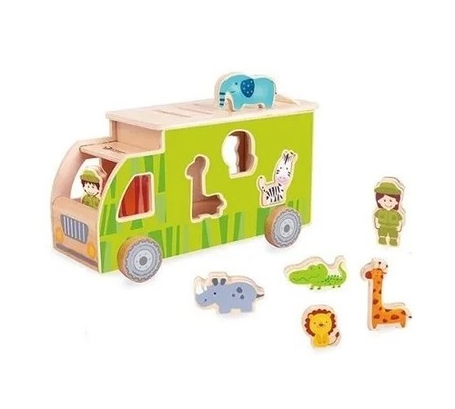 Jucării pentru Copii - Magazin Online de Jucării ieftine in Chisinau Baby-Boom in Moldova classic world 4155 sortator de lemn "camion cu animale"