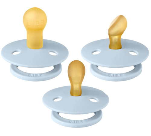 Bibs Набор латексных пустышек Try-It Pack Color 3 шт. (0-6 м.) Baby Blue  bibs Набор латексных пустышек try-it pack color 3 шт. (0-6 м.) baby blue