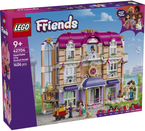  lego friends 42704 constructor "grand hotel din orașul heartlake" (1406 el.)