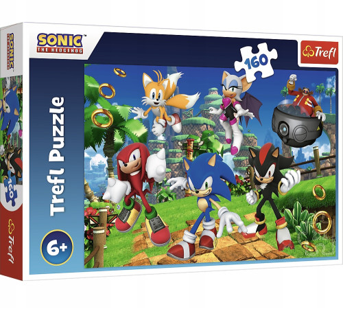  trefl 15421 puzzle "sonic and friends" sonic the headgehod (160el.)