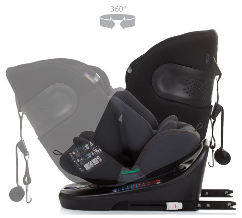 chipolino scaun auto "i-size isofix motion" stkmot02401ob (40-150 cm.) negru