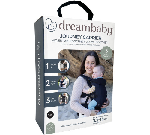 dreambaby g2205 marsupiu "journey" negru