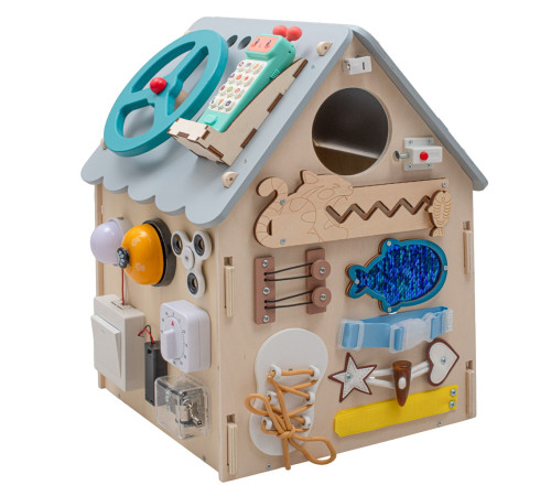 baby mix 58310 Светодиодная доска для игр "house led wood montessori"