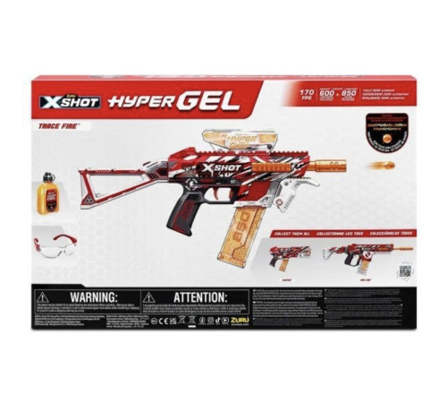 zuru 36621 blaster cu bile gel x-shot hyper gel medium (10 000 bile)