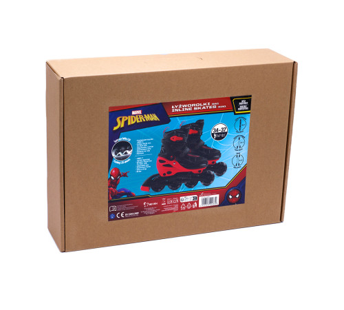 seven 59486 Роликовые коньки 3 в 1 "spidermen" (р. 34-37)
