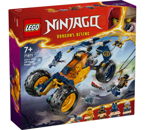  lego ninjago 71811 constructor "vehiculul de teren ninja al lui arin" (267 el.)