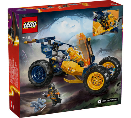 lego ninjago 71811 constructor "vehiculul de teren ninja al lui arin" (267 el.)