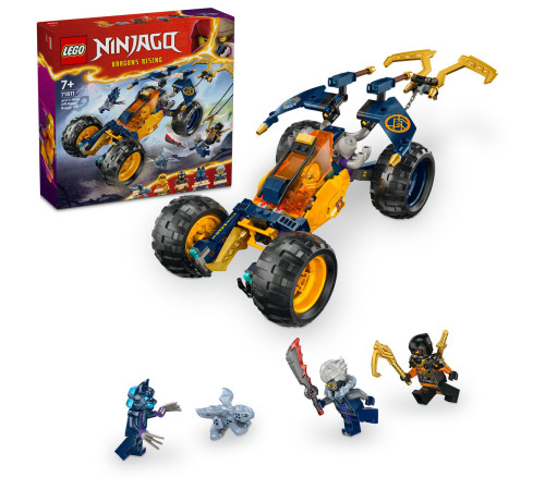lego ninjago 71811 constructor "vehiculul de teren ninja al lui arin" (267 el.)