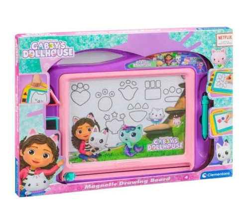 canenco gd07023 tablă de desen magnetică "gabby's dollhouse"