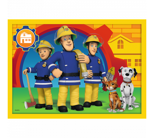 trefl 34373 puzzle 4-în-1 "fireman sam" (12/15/20/24 el.)