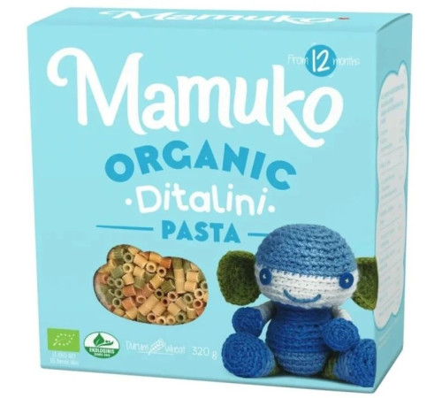  mamuko paste bio din grau dur  ditalini (12 luni+) 320 g.