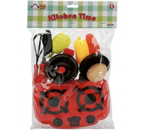  noriel s00002739 little chef set pentru bucătărie - aragaz cu accesorii 