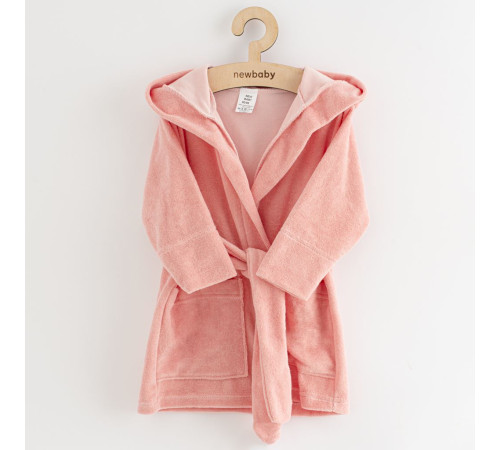 new baby 53744 Детский махровый халат "comfortally" (р. 92/98) розовый