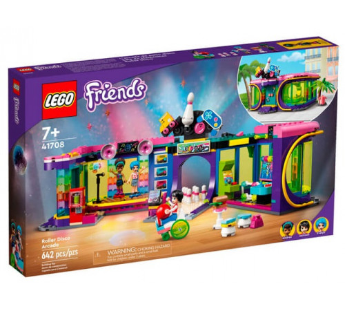  lego friends 41708 Конструктор "Диско-аркада для роллеров" (642 дет.)