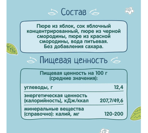 ФрутоНяня piure salata сu coacăza 90g. (5 l+)