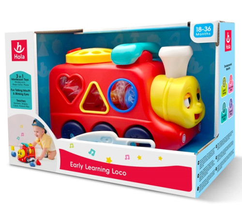 hola toys he9981 jucărie muzicală sorter "trenuleț"