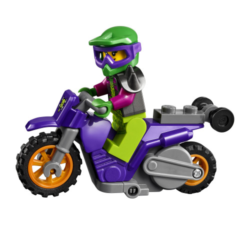 lego city 60296 Конструктор "Акробатический трюковый мотоцикл " (14 дет.)