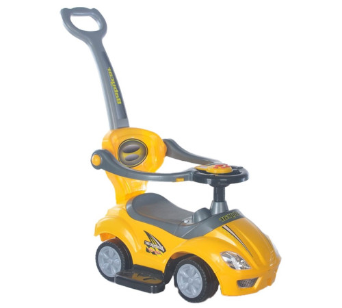  baby mix 45840 mașină cu mâner  3 in 1 "mega car" galben