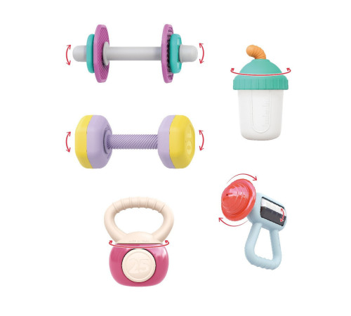 hola toys he7900 set jucării gingivale "sport" (5 buc.)