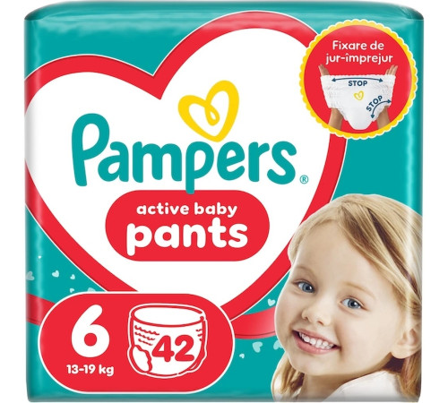  pampers pants 6 (14-19 kg.) 42 buc.