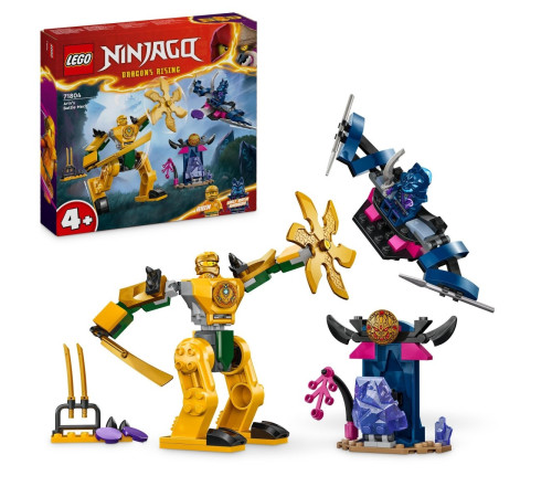 lego ninjago 71804 constructor "robotul de lupta al lui arin" (104 el.)