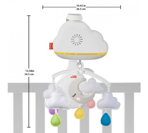 fisher-price grp99 carusel muzical-lumină de noapte "nori de zână"