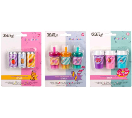 Детский магазин в Кишиневе в Молдове create it 84805 Набор бальзамов для губ candy (3 шт) в асс.