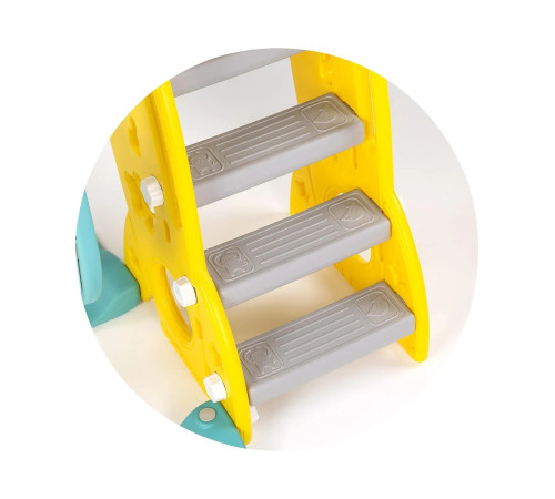 chipolino slset02405mu tobogan cu leagăn și inel (galben, verde)