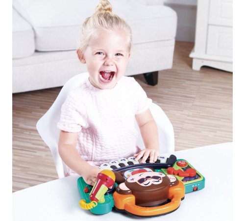 hola toys 3137 Музыкальное пианино "Обезьянка"