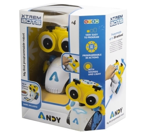 xtrem bots xt380970 primul meu robot programabil "andy"