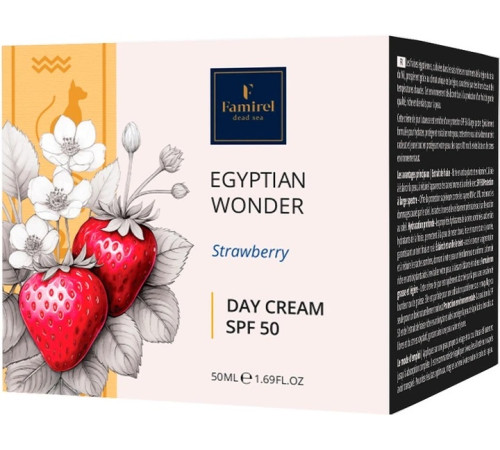  cremă de zi cu căpșuni și aroma egipteană spf-50 (50 ml)
