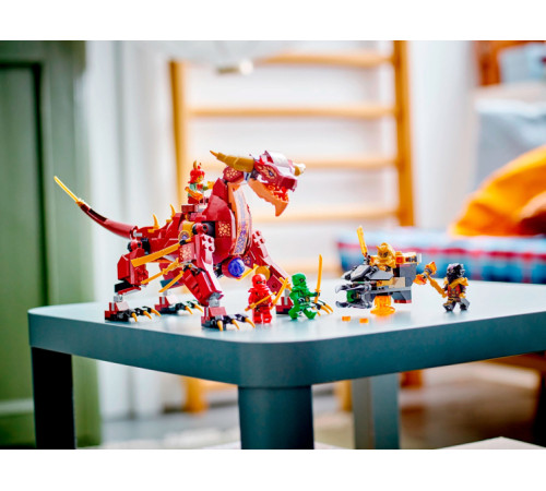 lego ninjago 71793 Конструктор "Лавовый дракон-трансформер" (479дет.)
