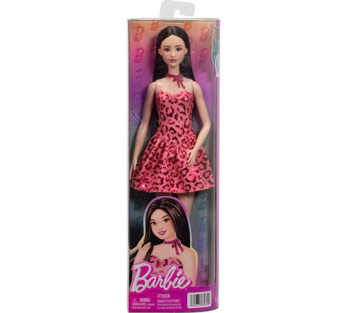 barbie jjn59 păpușa barbie "fashionistas #246" &icirc;ntr-o rochie cu imprimeu leopard