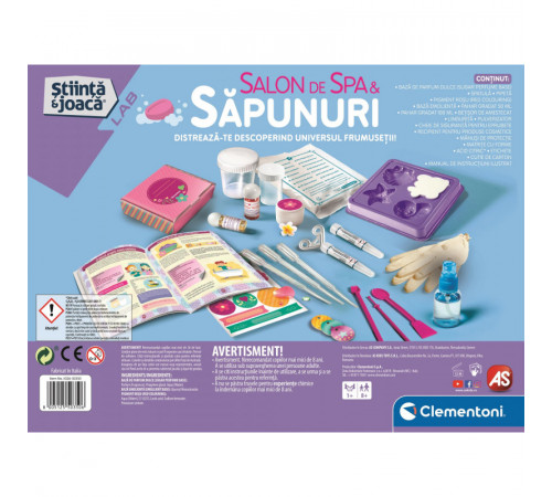 as kids 1026-50350 laboratorul de știință și jocuri "salon de spa și săpunuri" (ro)