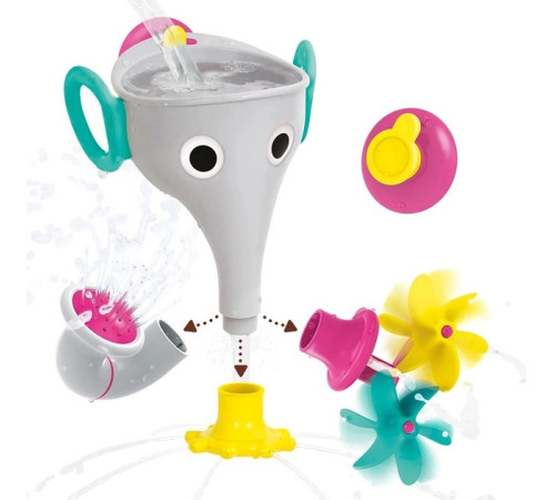 yookidoo 40206y jucărie de baie "happy elephant" gri