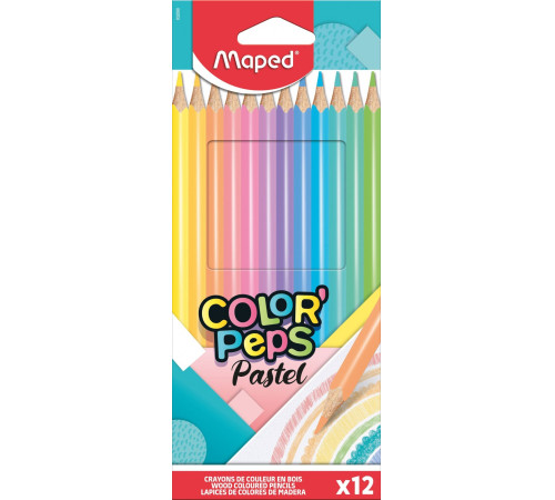  maped 832069 creioane colorate "pastel" (12 buc.)
