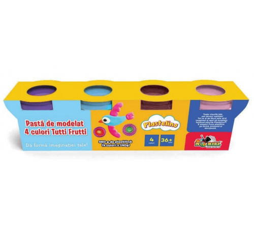  plastelino int5331 pasta de modelat tutti frutti (4 culori)