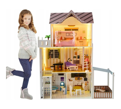 63369 casuta din lemn pentru papusi (120 cm.)