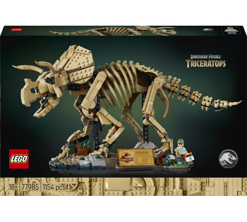  lego jurassic world 77985 constructor "fosile de dinozauri &ndash; triceratops" (1154 el.)