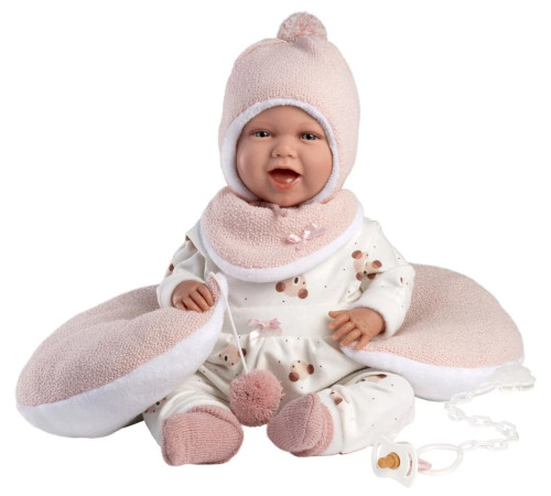 Llorens 74104 Интерактивная кукла "Mimi Sonrisas Vestido Ositos Luna Rosa" (42 см.)  llorens 74104 Интерактивная кукла "mimi sonrisas vestido ositos luna rosa" (42 см.)