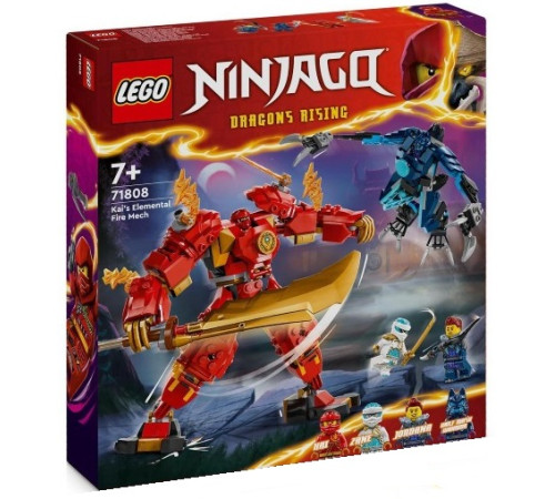  lego ninjago 71808 Конструктор "Робот Кая стихия огня" (322 дет.)