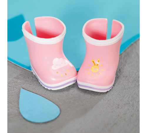 zapf creation 836460 set haine pentru păpuși baby born deluxe pelenă de ploaie (43 cm.)