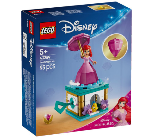  lego disney 43259 Конструктор "Вращающаяся Ариэль" (93 дет.)