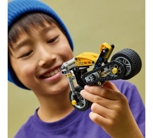 lego technic 42225 constructor "motocicletă galbenă"  (151 el.)