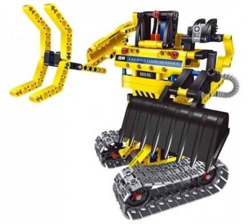 xtech bricks 6801 constructor mecanic 2-în-1 "excavator & robot" (342 дет.)