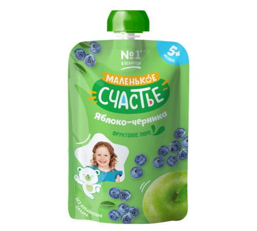 "Маленькое счастье" piure mere-afine 90 gr. (5m+)