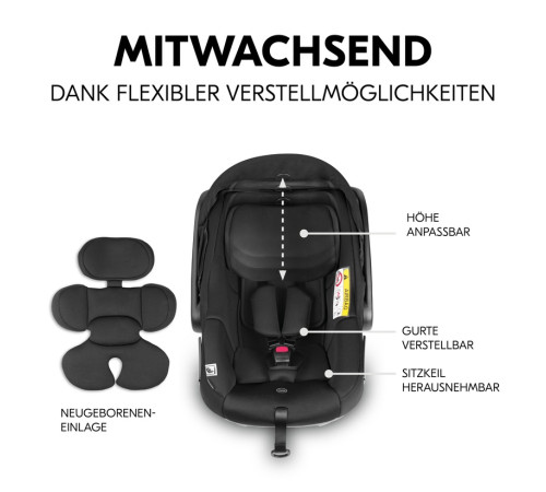 hauck cărucior 3 in 1 shop n care trio set grey